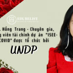 Ms. Hồng Trang – Chuyên gia, giảng viên tài chính dự án “Isee – Covid” do UNDP tổ chức