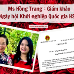 MS. HỒNG TRANG – THÀNH VIÊN GIÁM KHẢO CÁC VÒNG THI  “NGÀY HỘI KHỞI NGHIỆP QUỐC GIA HSSV”