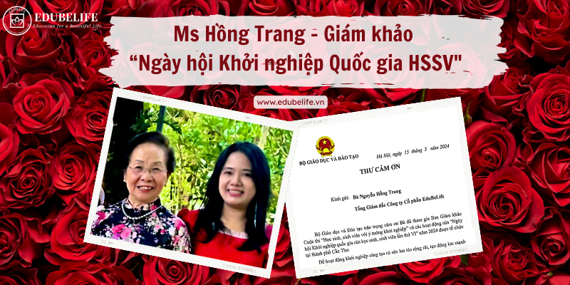 MS. HỒNG TRANG – THÀNH VIÊN GIÁM KHẢO CÁC VÒNG THI  “NGÀY HỘI KHỞI NGHIỆP QUỐC GIA HSSV”