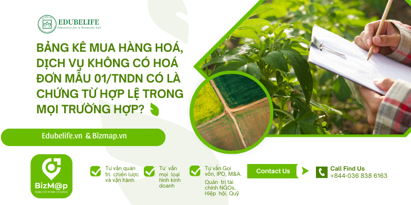BẢNG KÊ MUA HÀNG HOÁ, DỊCH VỤ KHÔNG CÓ HOÁ ĐƠN MẪU 01/TNDN CÓ LÀ CHỨNG TỪ HỢP LỆ TRONG MỌI TRƯỜNG HỢP? BẢNG KÊ MUA HÀNG HOÁ, DỊCH VỤ KHÔNG CÓ HOÁ ĐƠN MẪU 01/TNDN CÓ LÀ CHỨNG TỪ HỢP LỆ TRONG MỌI TRƯỜNG HỢP?