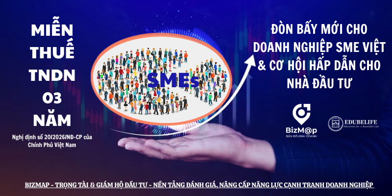 MIỄN THUẾ TNDN 03 NĂM: ĐÒN BẨY MỚI CHO DOANH NGHIỆP SME VIỆT & CƠ HỘI HẤP DẪN CHO NHÀ ĐẦU TƯ