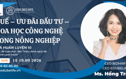 KHÓA 10: THUẾ – ƯU ĐÃI ĐẦU TƯ – KHOA HỌC CÔNG NGHỆ TRONG NÔNG NGHIỆP
